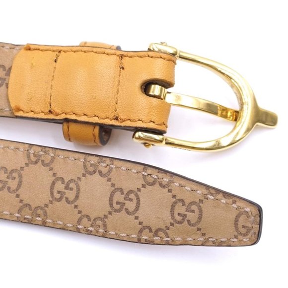 Gucci Gold Marmont Buckle 1" Wide Size 90 36 Belt - Picture 6 of 9